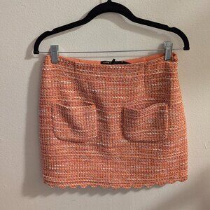 New maje tweed skirt orange pink and purple!